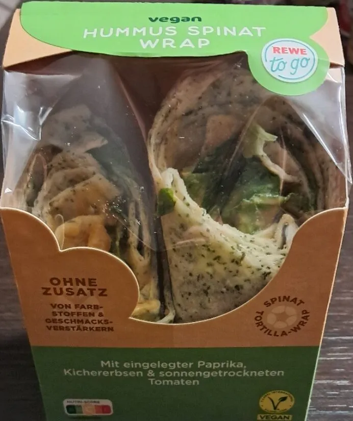 Hummus Spinat Wrap