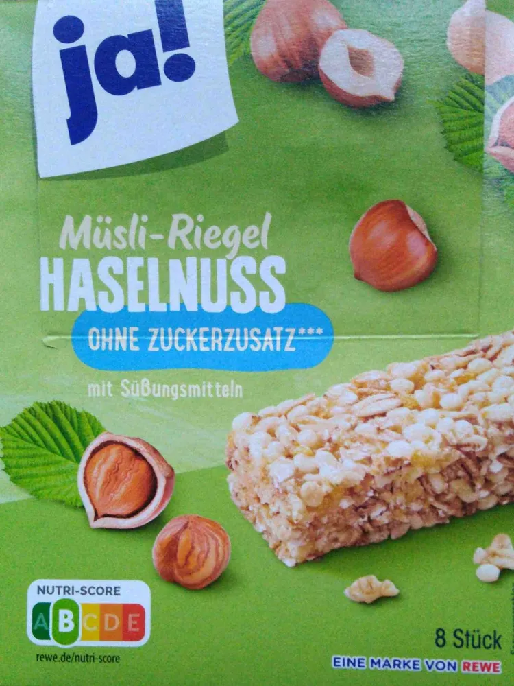 Müsli-Riegel Haselnuss