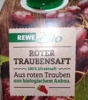 Roter Traubensaft Bio (100 %)