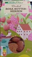 Dinkel Rosa Butter-Herzen