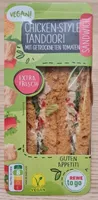 vegan! Chicken-Style Tandoori Sandwich mit getrockneten Tomaten