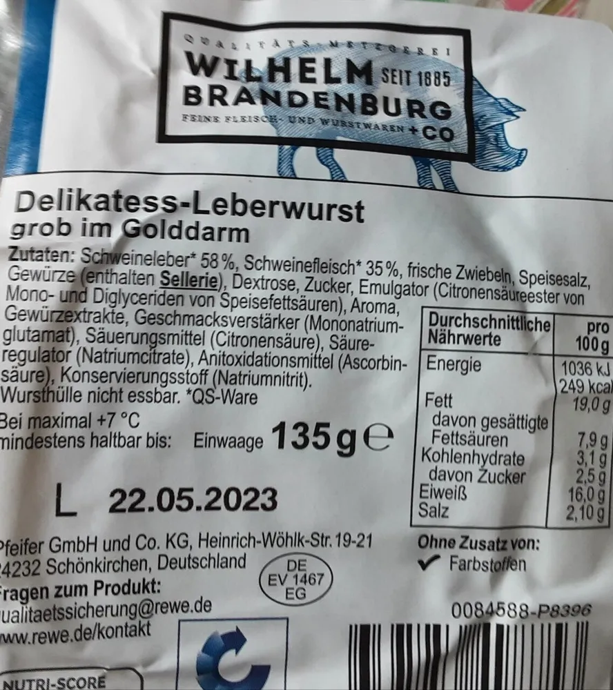 Probststeier Delikatess Leberwurst