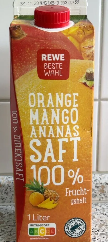 Orange Mango Ananas Saft
