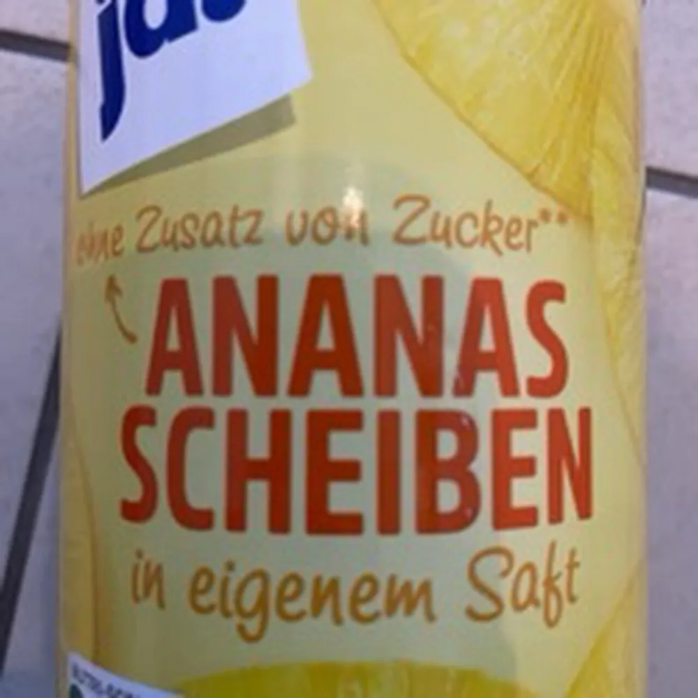Ananas Scheiben in Dose