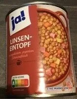 LINSEN-EINTOPF mit gepökeltem, gegartem Schweinefleisch