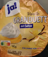 Vanille Granduett mit Sahne