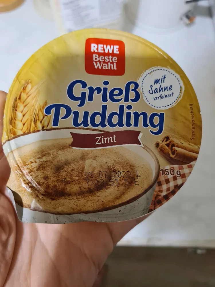 Grieß Pudding Zimt