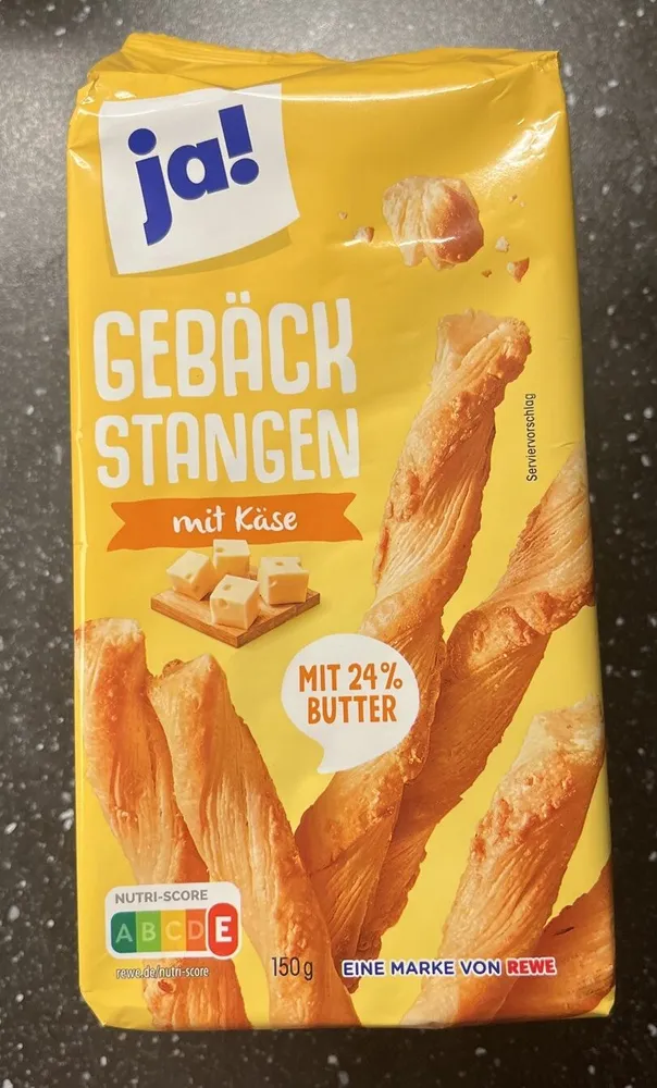 Gebäckstangen mit Käse