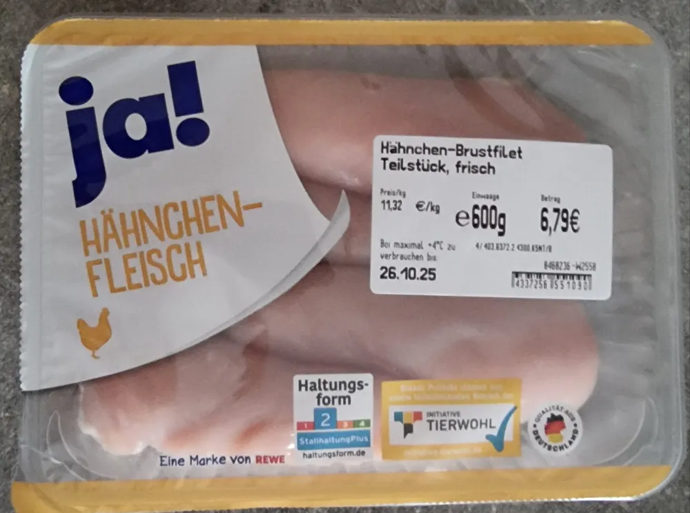 Hähnchen-Brustfilet Teilstücke
