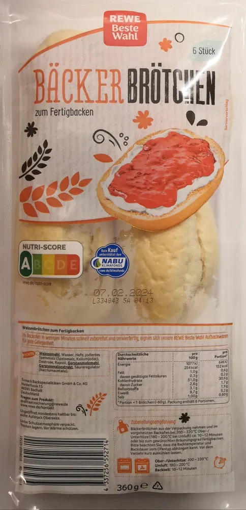 Bäckerbrötchen