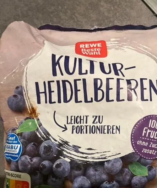 gefrorene Blaubeeren