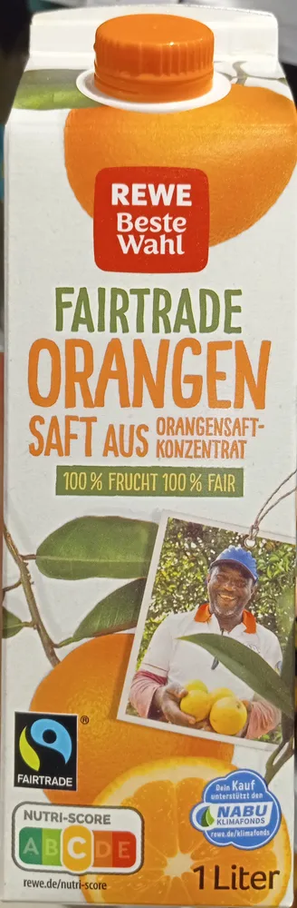Orangensaft aus Konzentrat
