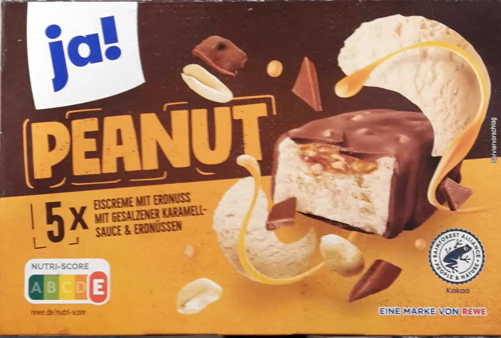 PEANUT Eiscreme Riegel mit Erdnuss