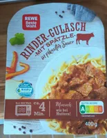Rinder-Gulasch mit Spätzle