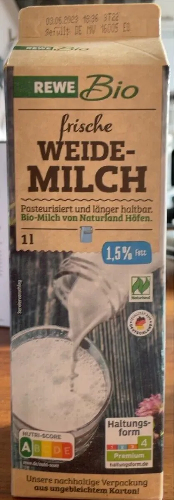 Weide-Milch 1,5% Fett