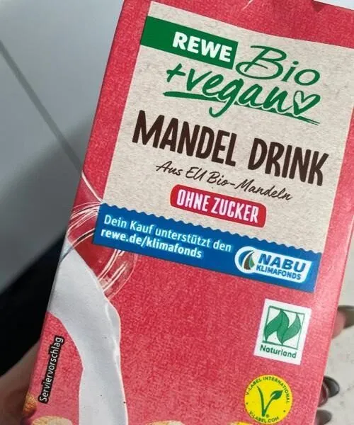 Mandel Drink ohne Zucker