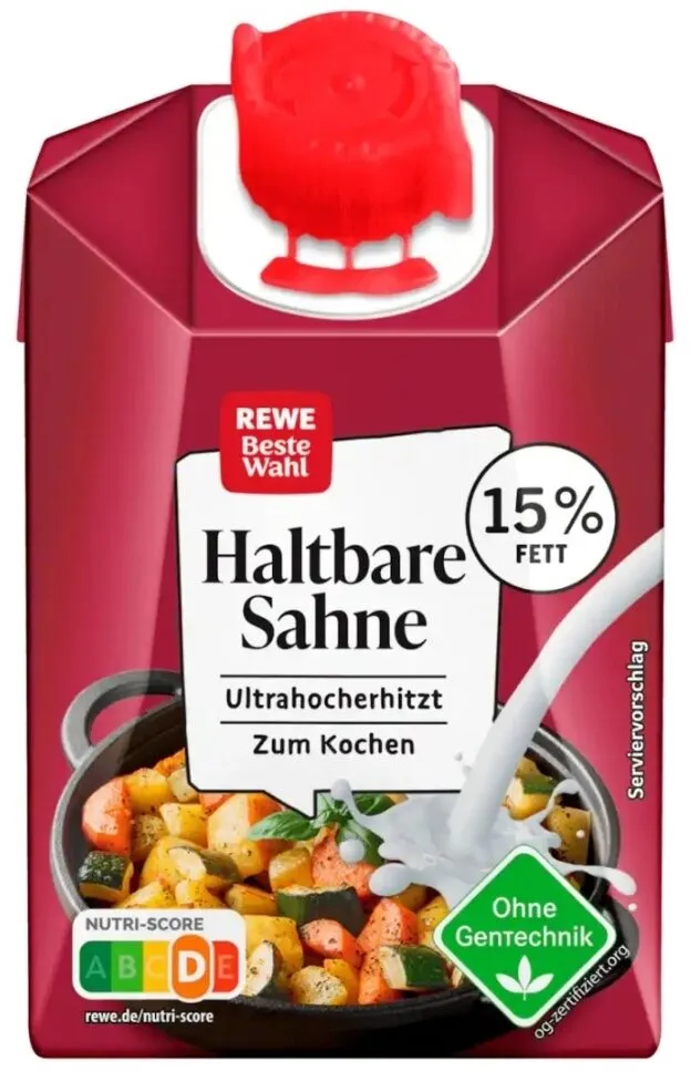 Haltbare Sahne zum Kochen