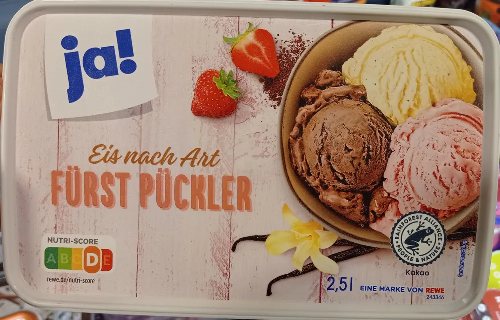 Eis nach Art Fürst Pückler