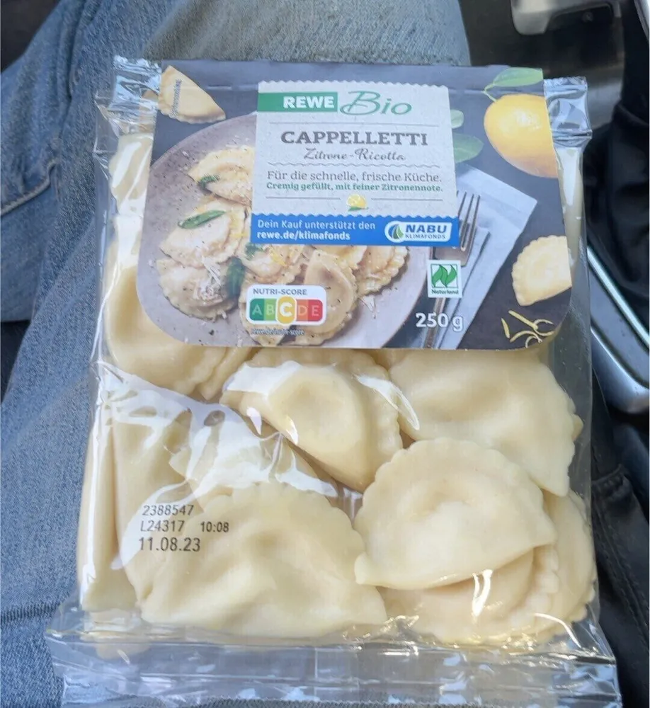 Cappeletti Zitrone-Ricotta