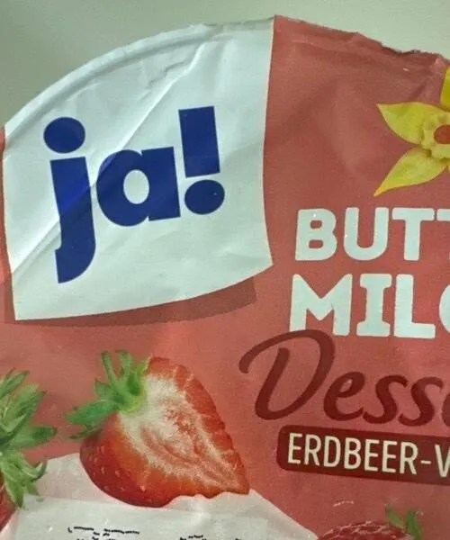 Buttermilch Dessert Erdbeer