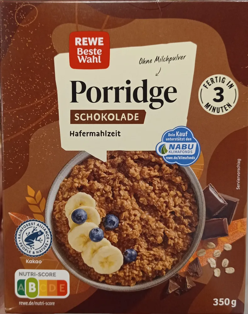 Porridge Schokolade