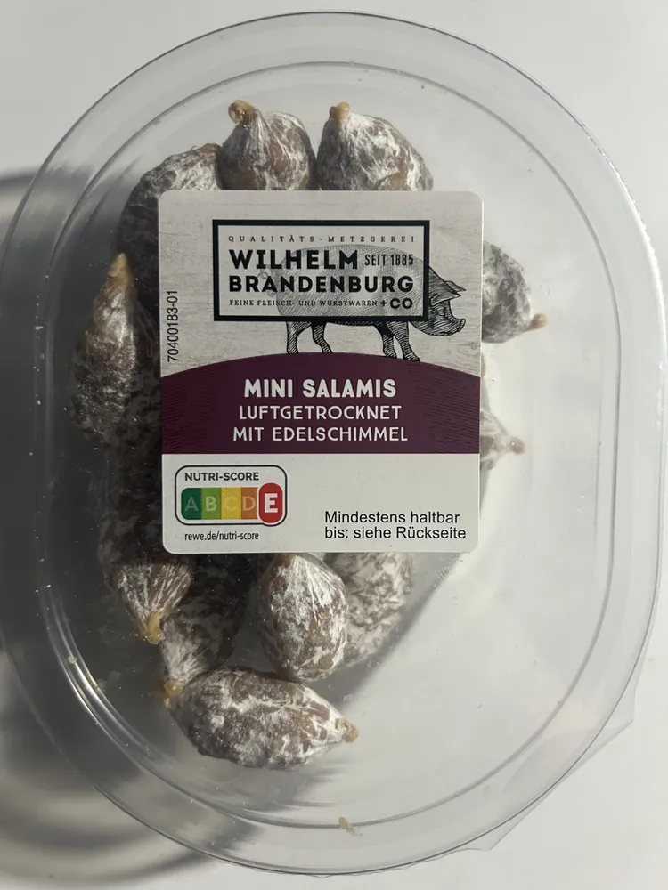 Mini Salamis luftgetrocknet mit Edelschimmel