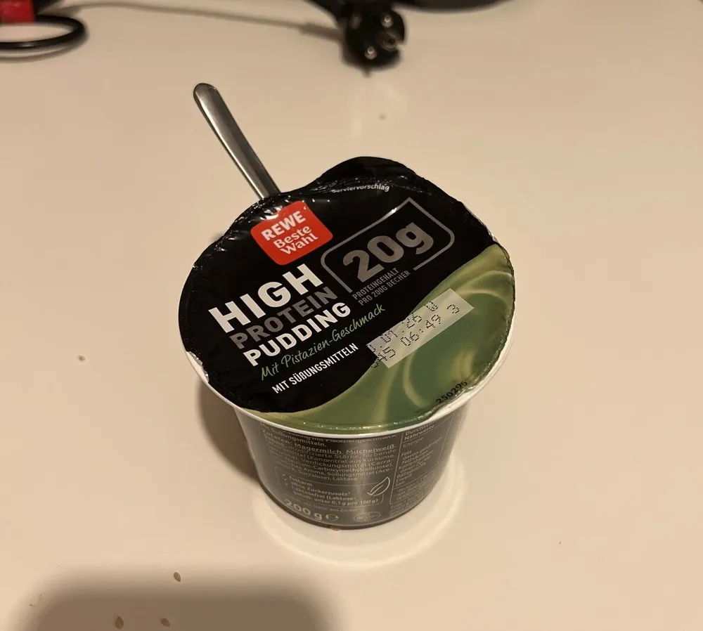 High Protein Pudding Pistazien