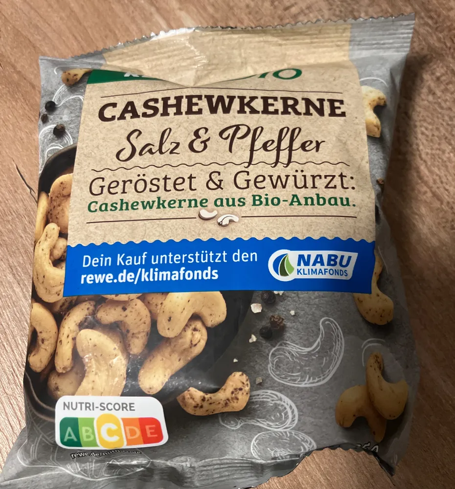 Cashewkerne Salz & Pfeffer geröstet