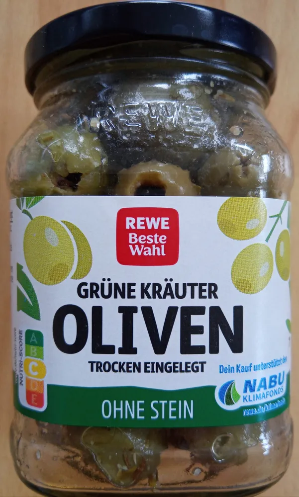 Grüne Kräuter-Oliven