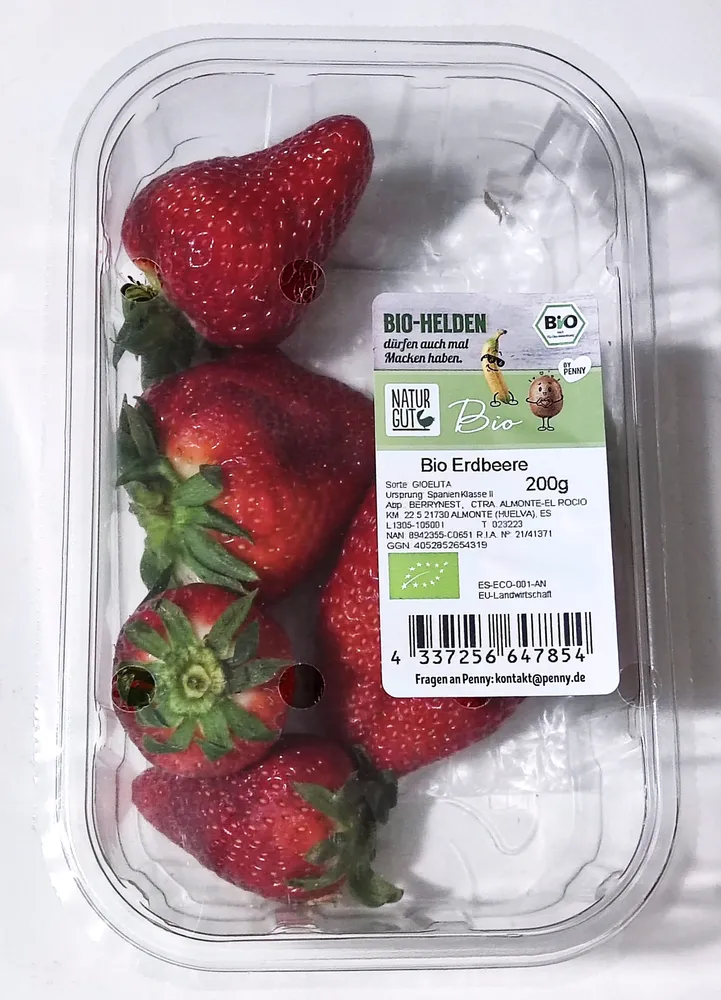 Bio-Erdbeeren