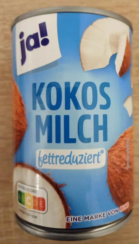 Kokosmilch fettreduziert