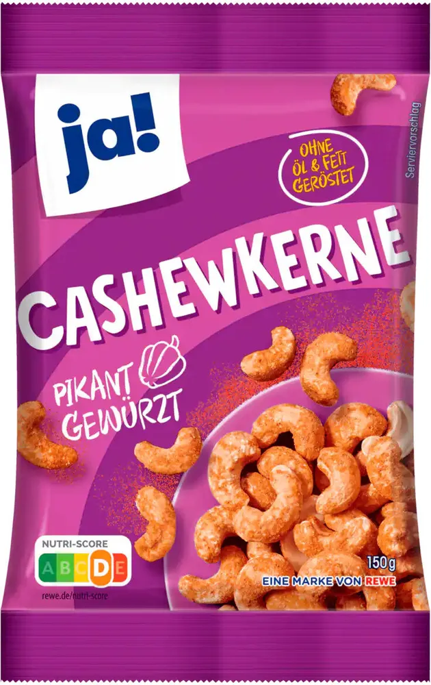 Cashewkerne pikant gewürzt