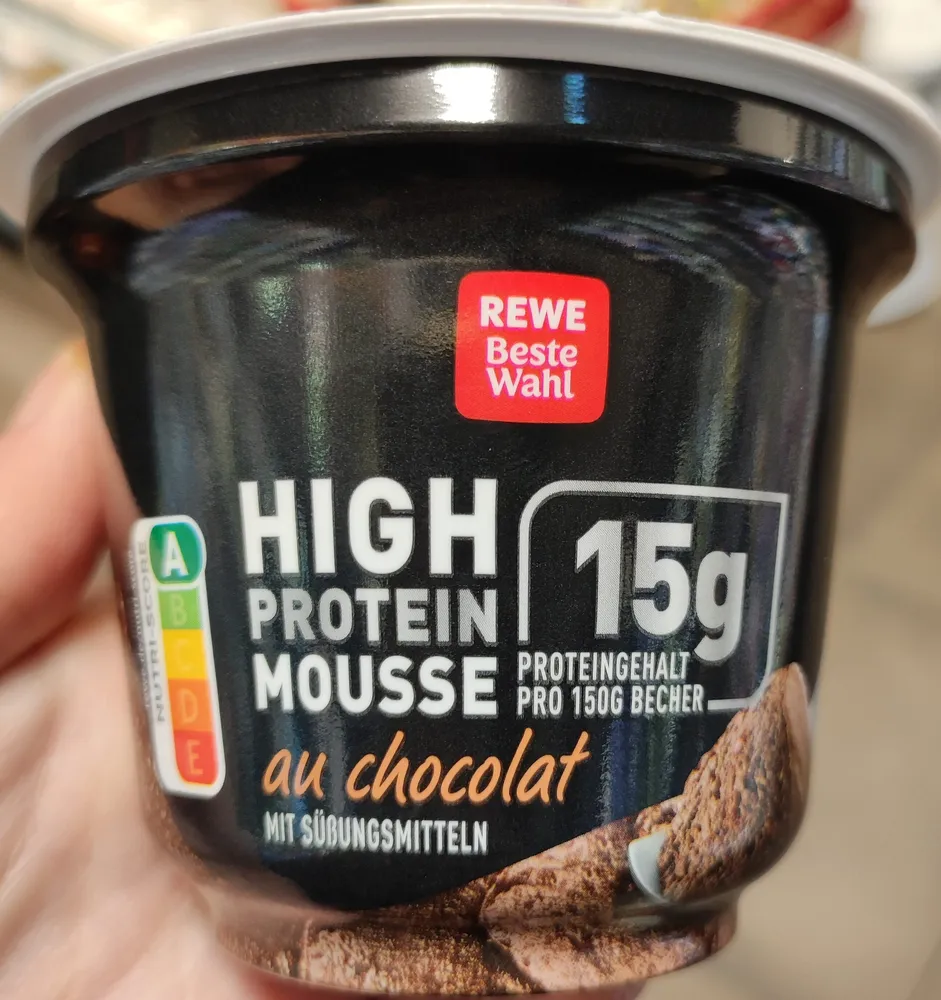 High Protein Mousse au Chocolat mit Süssungsmittel