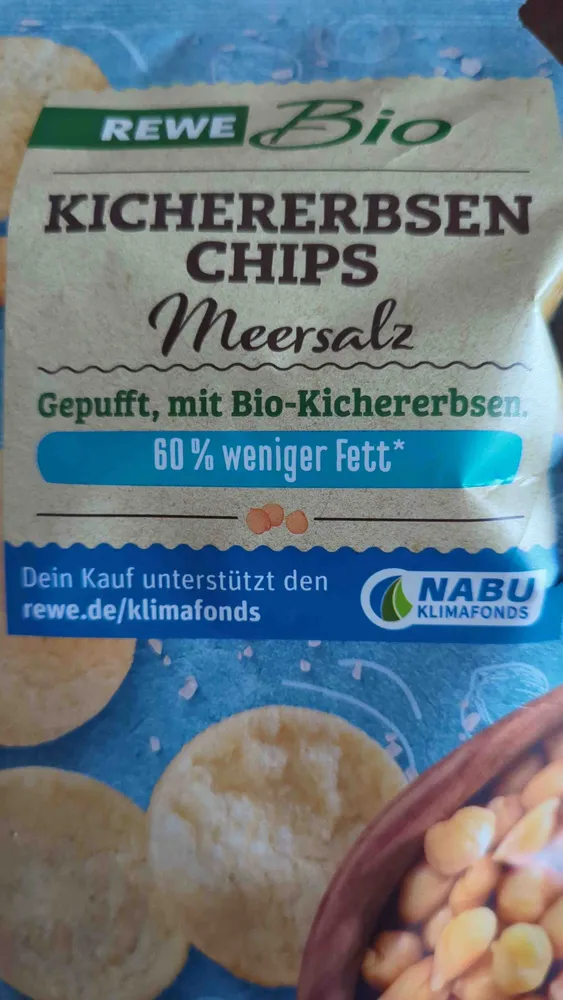 Kichererbsen Chips Meersalz