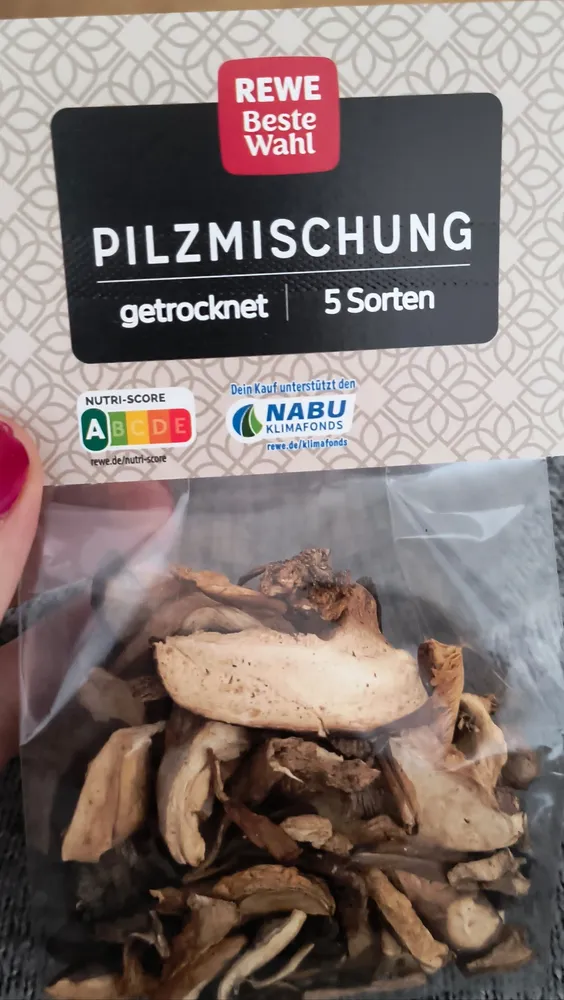 Getrocknete Pilzmischung