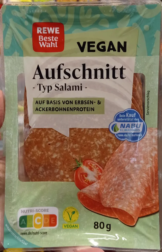 Veganer Aufschnitt Typ Salami