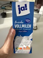 frische Vollmilch 3,5% Fett, länger haltbar