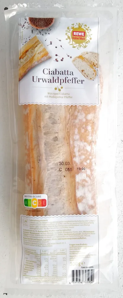 Ciabatta Urwaldpfeffer