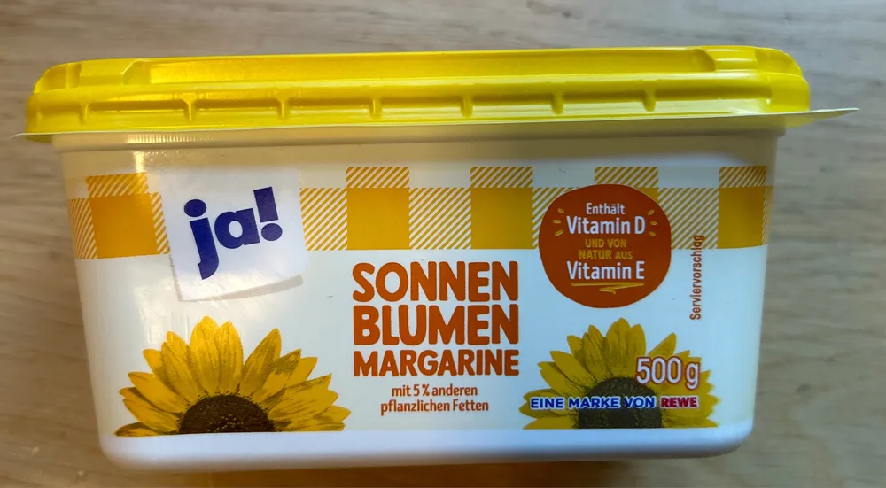 Sonnenblumen Margarine