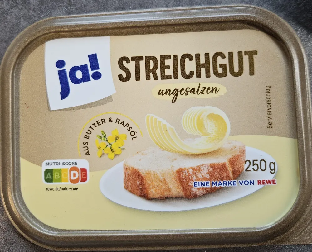 Butter Streichgut ungesalzen
