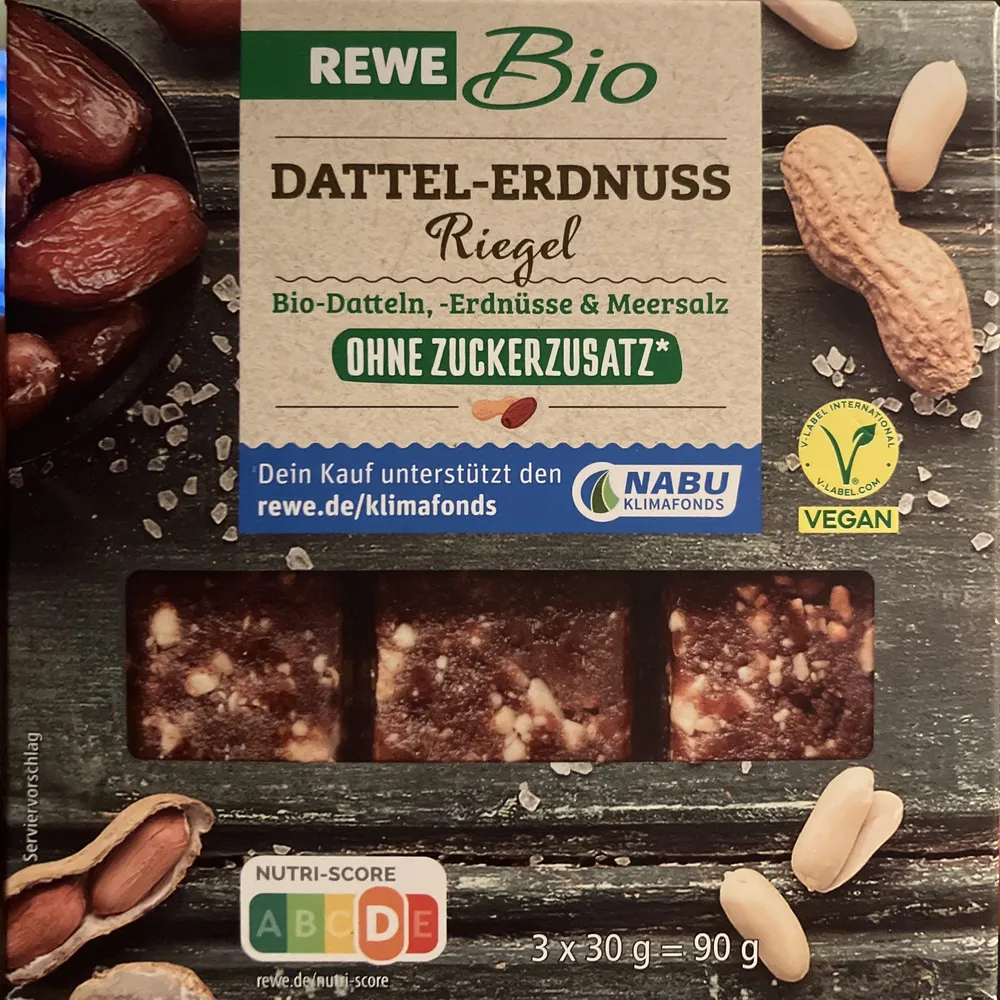 Dattel-Erdnuss Riegel (3er)