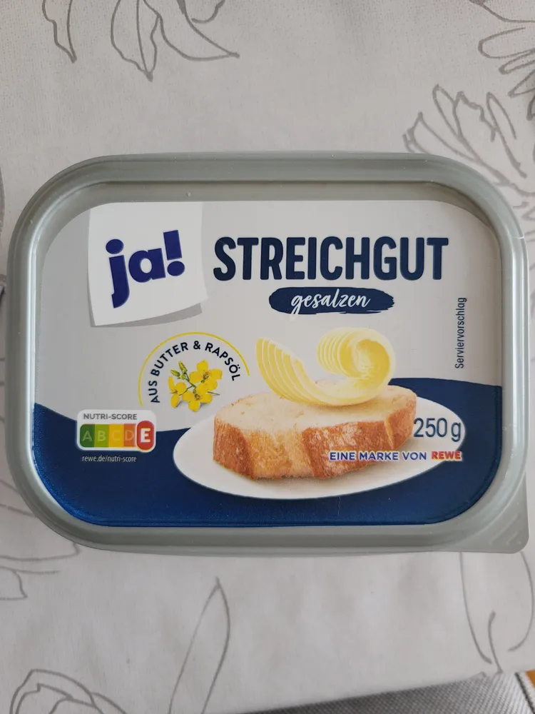 Streichgut gesalzen