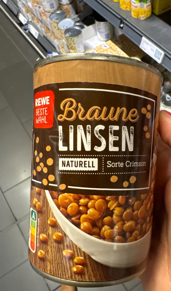 Braune Linsen