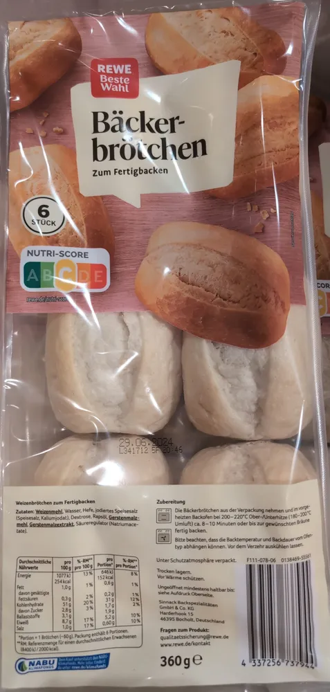Bäckerbrötchen