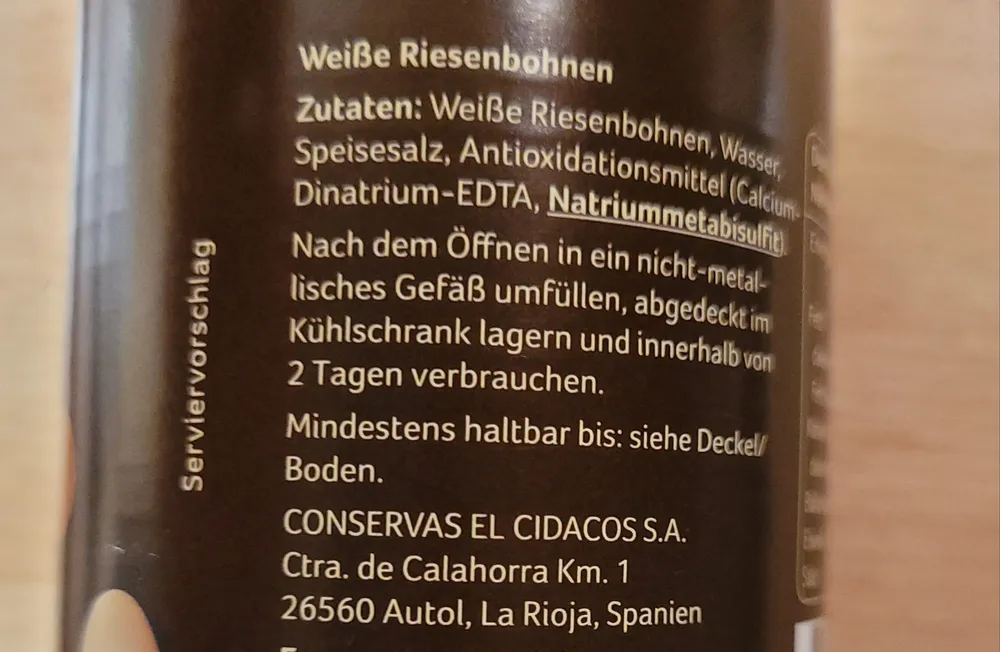 Weiße Riesenbohnen