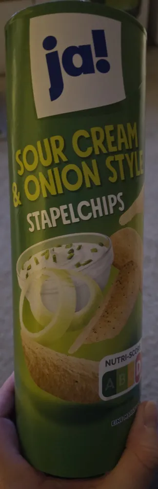 SOUR CREAM & ONION STYLE STAPELCHIPS