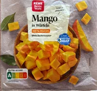 Mango gewürfelt, tiefgefroren