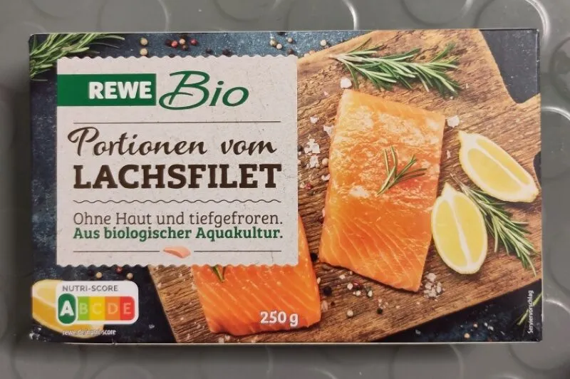 Lachsfilet, ohne Haut, tiefgefroren