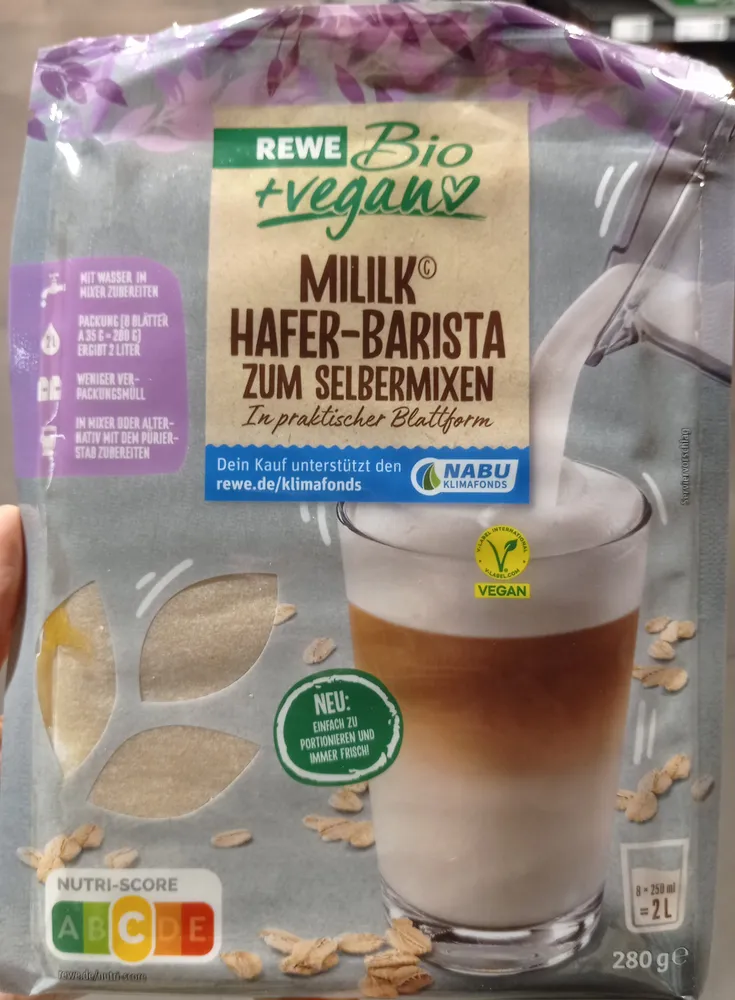 Milk Hafer Barista Zum Selbermixen