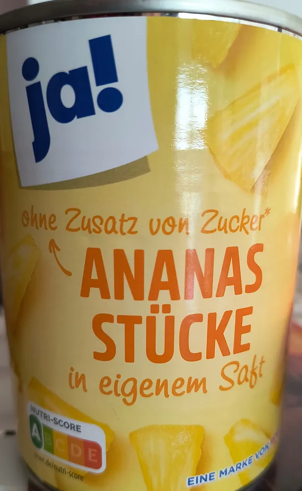 ANANAS STÜCKE in eigenem Saft